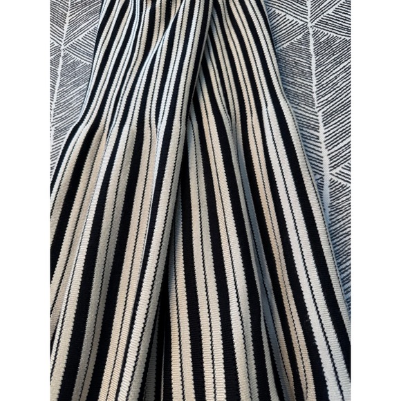 Striped Knit Midi‎ Dress Sz M - Picture 3 of 7